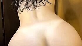 shower fresh teen bends over for intense rough pounding