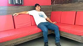 Blonde milf gets bent over for public restaurant sex