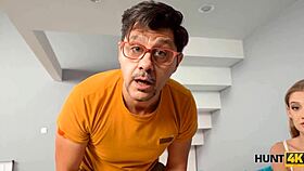 HUNT4K. New Flame Eagerly Fucks BF's Buddy For Cash In Doggystyle