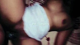 Watch this sri lankan beauty ride her lover hard while partner's away at work!