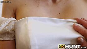 sexy bride bangs stranger as hubby watches 💍🍆😈