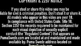 i grind my pussy raw on puma swede's oily dick dildo