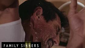 Bratty shaved pussy babe fingered then fucked hard doggystyle after naughty bed games