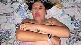 He pounds the nympho whore bitch hard with cock