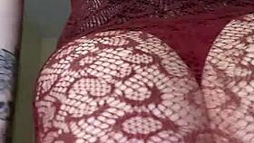 a solo slut rides her asshole on a thick dildo in homemade fun