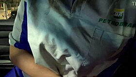 gas station attendant fucks manager in leaked scandal