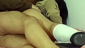 College girl heads home after classes