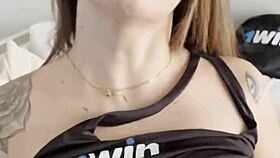 Hey I'm super horny masturbating right on boss's sofa