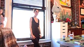 hey, that photoshoot gig was steamy so the ladies skipped it for some close girl time together