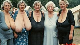 Plump Fantasy Grannies with Huge Saggy Tits in Church