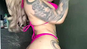 Peep this hardcore deepthroat shower fuck blowjob!