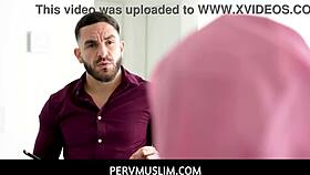 arab hijab student paulina ruiz sucks and fucks her teachers massive cock at home