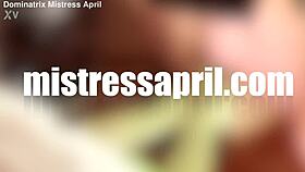 mistress april dominates in latex forcing turd toilet slavery