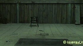 tied up tits teased with toy in lesbian fetish play