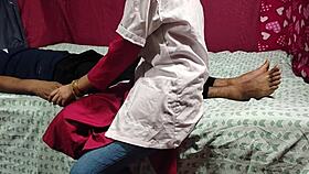 Patient pounds beautiful Indian doctor's tight pussy hard