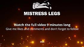 goddess's beautiful nylon feet tease close-up on desk 👠✨