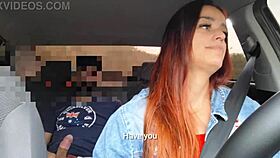 caught you jerking wanna raw fuck in the car? 😈