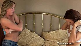 Janessa Jordan and Jewles rub to wild lesbian orgasms together