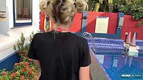 damn this hottie lolipop moans wild as mark pirson pounds her poolside all afternoon!