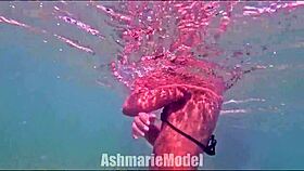 Who wouldn't stare at this all-natural skinny latina flashing her hairy pussy poolside naked?