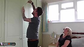 handy young studs pound chubby granny matures in hardcore compilation