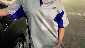 gas station attendant fucks manager in leaked scandal