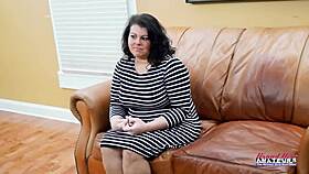 curvy busty winter hill gags on cock deepthroat then bends for hard doggystyle pounding