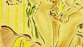 vintage erotic drawings feature hairy retro cartoon art