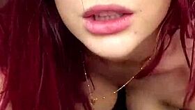 petite british redhead slut rides rough before facial cumshot blast