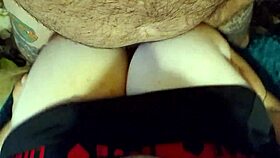 Busty Italian milf titty fucks monster cock