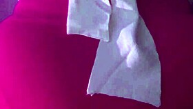 panties shoved aside for upskirt bbw ass fucking leading to multiple cumshots on fat cheeks