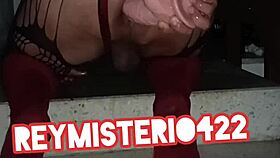 Reymisterio422 trans rocks dildo outdoors wild 😈🔥