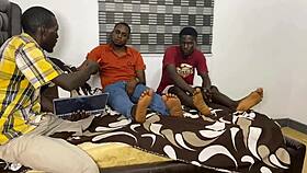 Petite student endures raw train gangbang from teacher classmates orgy