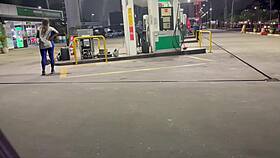 gas station attendant fucks manager in leaked scandal