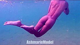 Who wouldn't stare at this all-natural skinny latina flashing her hairy pussy poolside naked?