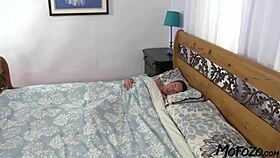 horny amateur babe rides huge cock with small tits bouncing