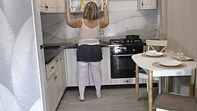 MILF begs for DEEP ass pounding after tiring day