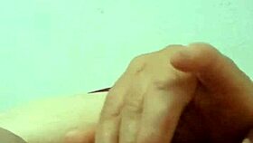 Colombian mature housewife stuffs cucumber deep in bedroom