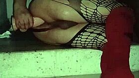 Reymisterio422 trans rocks dildo outdoors wild 😈🔥