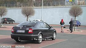 i'm gettin rough gloryhole fucked at gas station big tits redhead