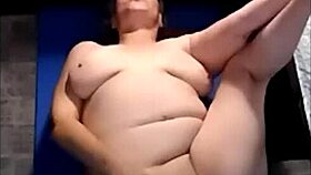 hot mature strips for naked yoga then fingers herself