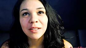 oops i can't stop masturbating this cute brunette sabrina blows juicy cock for hot jizz