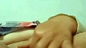 Colombian mature housewife stuffs cucumber deep in bedroom