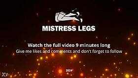 goddess's beautiful nylon feet tease close-up on desk 👠✨