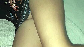 juicy latina lifts dress easy for close-up hairy pussy fingering