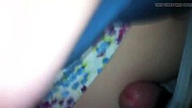 Panty assjob leads to massive cumshot compilation