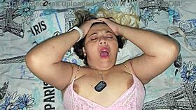 He pounds the nympho whore bitch hard with cock