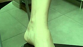 Peek at my naked wife flashing in kitchen?