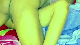 Indonesian hijab girl masturbates live with vibrator caught by neighbor then fucked hard