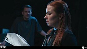 small tits redhead landlord turns into tenant's bound fuck doll in freeuse freeze play with clemence audiard